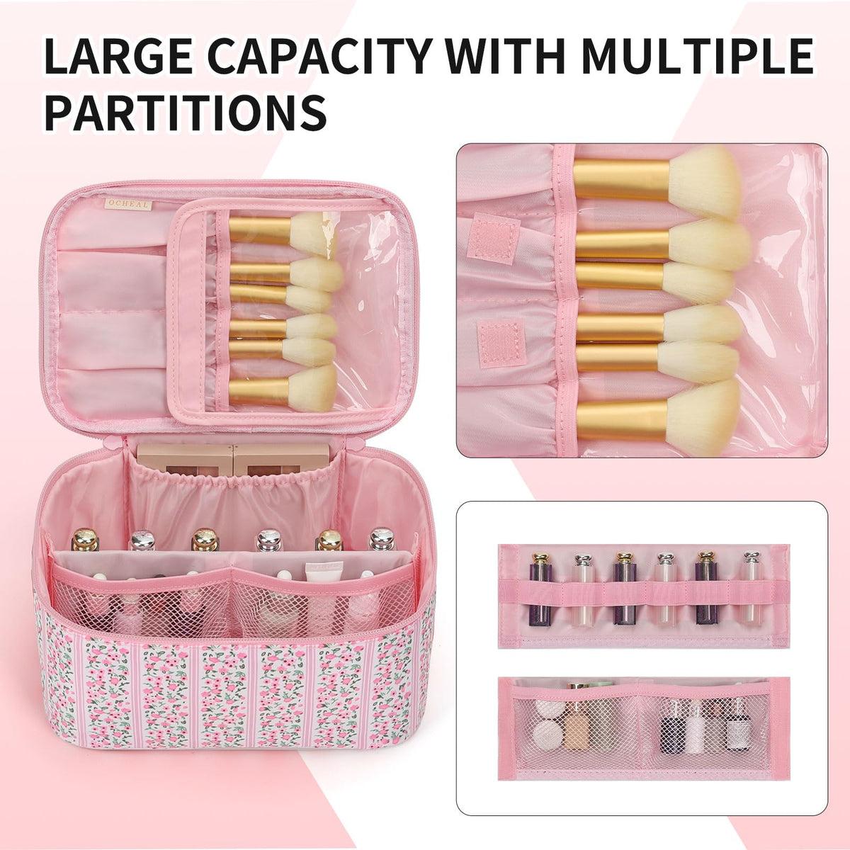 OCHEAL Makeup Bag lightweight design for easy carrying