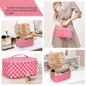 OCHEAL Makeup Bag on a suitcase for travel