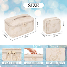 OCHEAL Makeup Bag Set both bags side by side