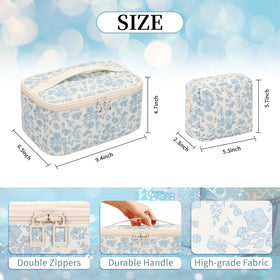 OCHEAL Makeup Bag Set displayed with cosmetics