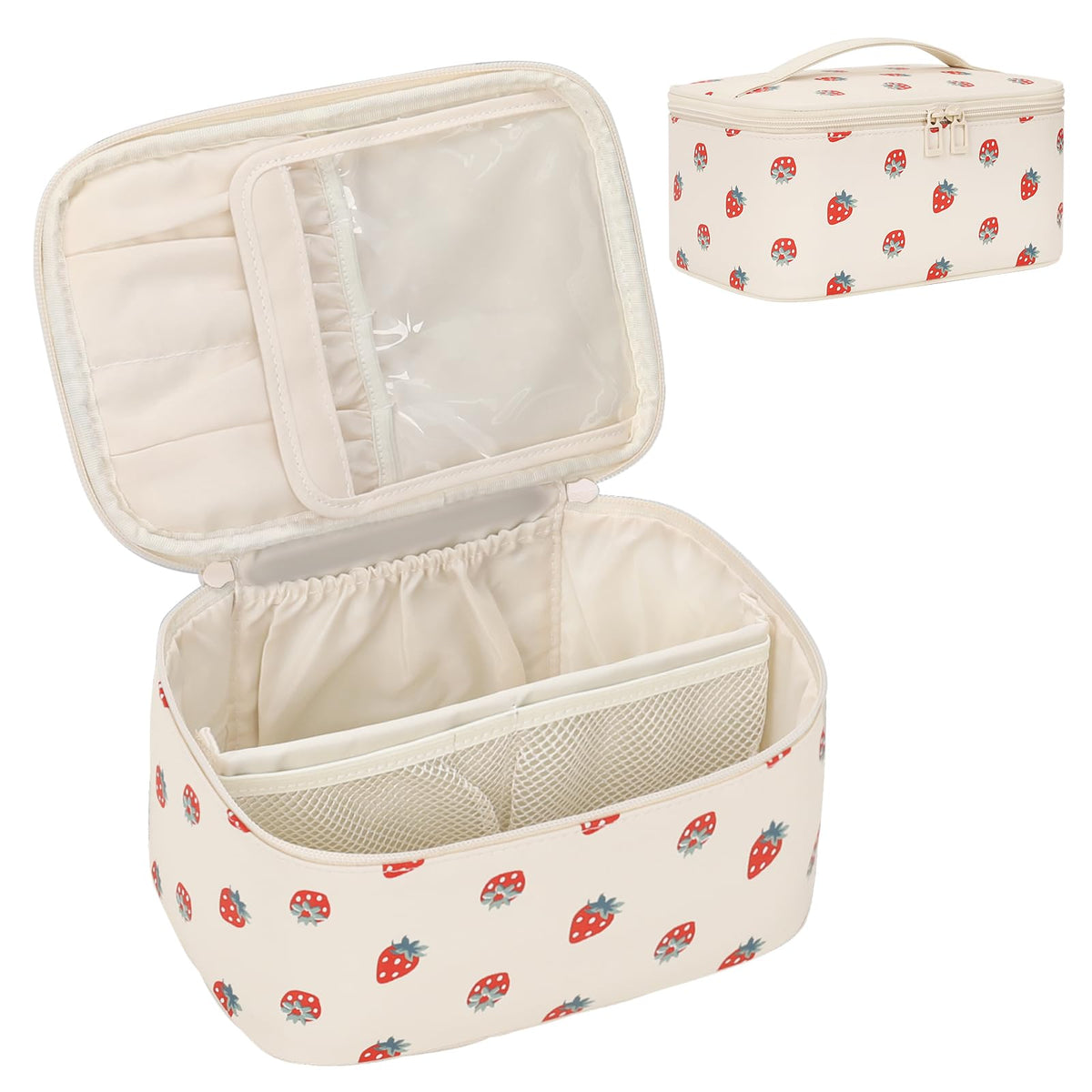 OCHEAL Makeup Bag showcasing quality vegan leather material