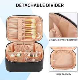 OCHEAL Makeup Bag showcasing waterproof vegan leather material