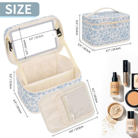 OCHEAL Makeup Bag showing brush compartment