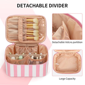 OCHEAL Makeup Bag showing separate brush compartment