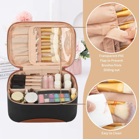 OCHEAL Makeup Bag spacious interior with cosmetics