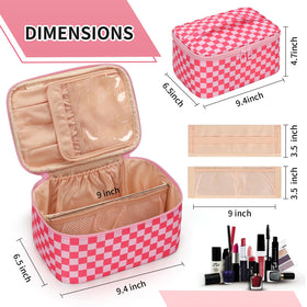 OCHEAL Makeup Bag with brushes compartment