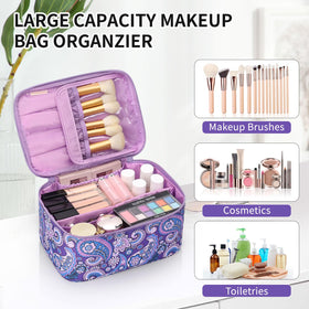 OCHEAL Makeup Bag with cosmetics inside