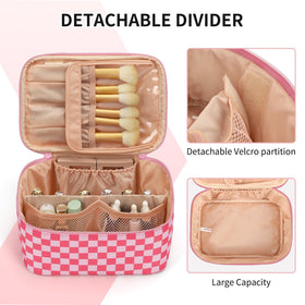 OCHEAL Makeup Bag with elastic cord sections