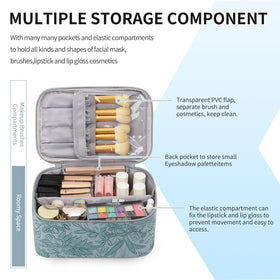 OCHEAL Makeup Bag with flexible Velcro dividers