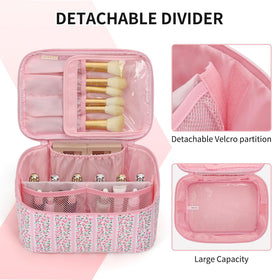 OCHEAL Makeup Bag with flexible Velcro dividers