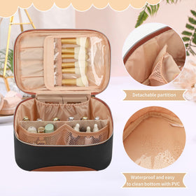 OCHEAL Makeup Bag with secure double zippers