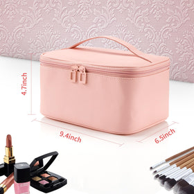 OCHEAL Pink Makeup Bag dimensions 9.4 x 6.5 x 4.7 inches