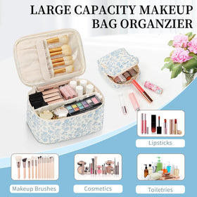 OCHEAL small makeup pouch side view with zipper
