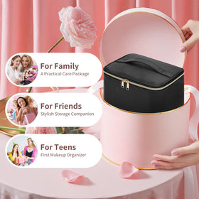 OCHEAL Travel Makeup Bag dimensions displayed