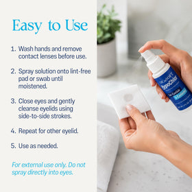 OCuSOFT HypoChlor Spray in lifestyle setting on vanity
