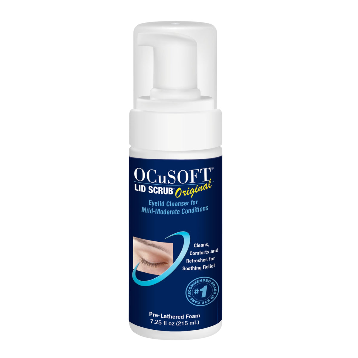 OCuSOFT Lid Scrub Original Foaming Eyelid Cleanser 7.25 fl oz front view