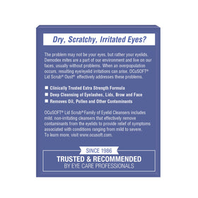 OCuSOFT Lid Scrub Oust Eyelid Cleanser packaging