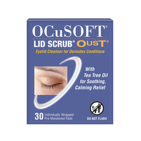 OCuSOFT Lid Scrub Oust Eyelid Cleanser pads front view