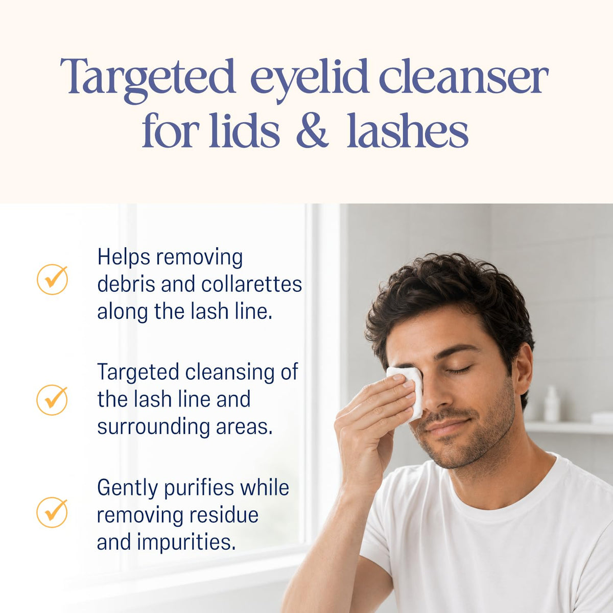 OCuSOFT Lid Scrub Oust Eyelid Cleanser pads side view