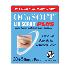 OCuSOFT Lid Scrub Plus Inflation Buster packaging front view