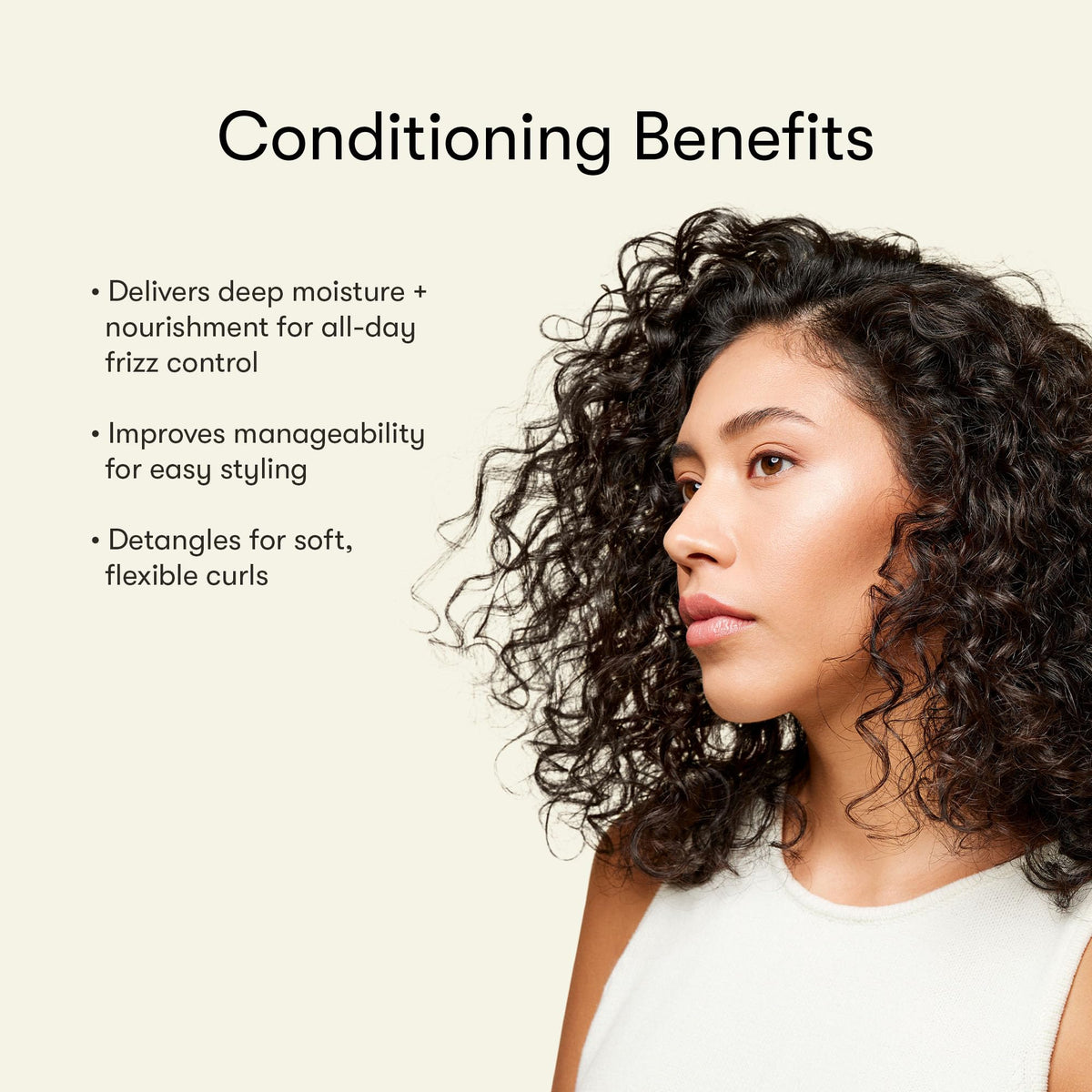 Odele Vegan Leave-In Conditioner on a bathroom shelf