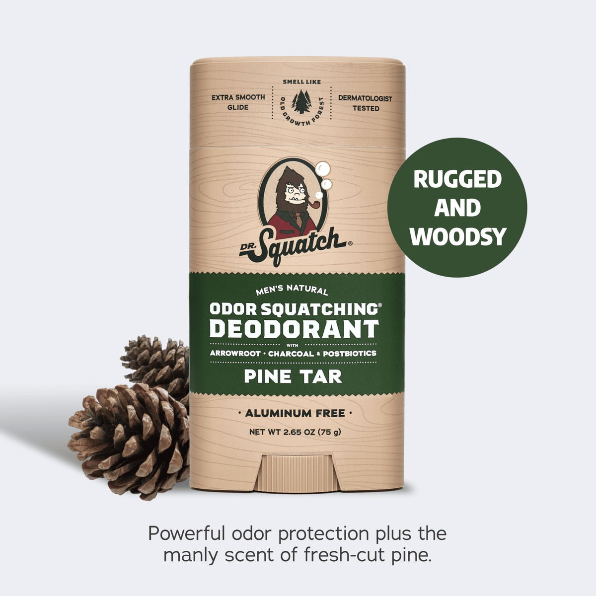 Odor-Squatching deodorant with Arrowroot Powder and Charcoal