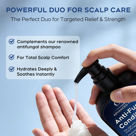 oely Deep Moisturizing Folliculitis Conditioner application on hair