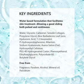 Oeneis Hydrating Microcurrent Conductive Gel packaging side view