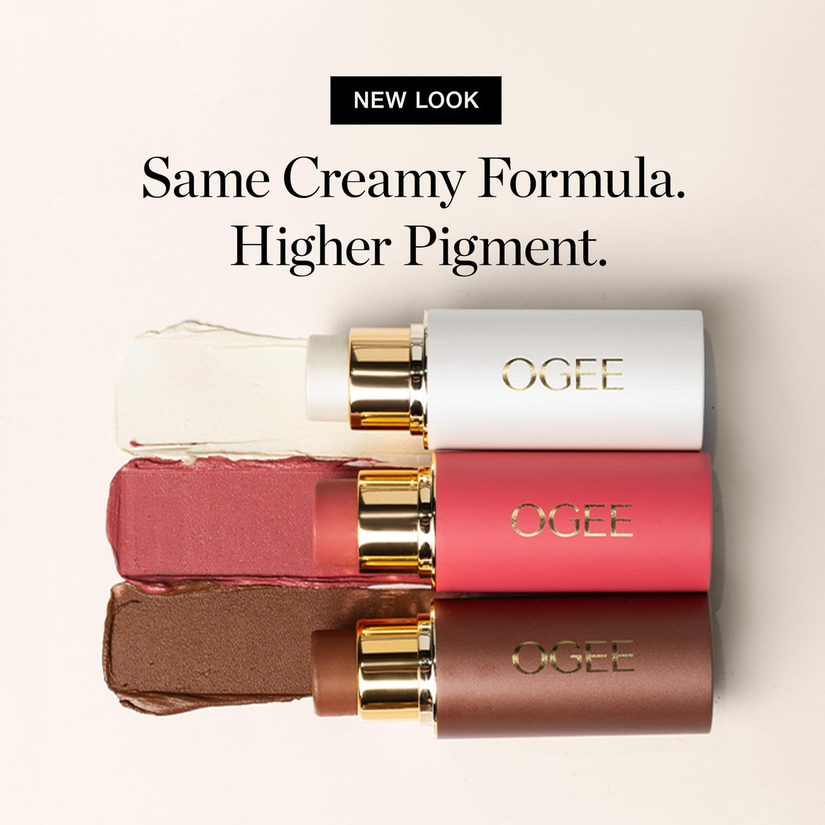Ogee Face Stick Trio showing all three shades side by side