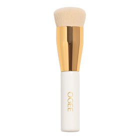 Ogee Professional Quality Makeup Brush front view with soft bristles