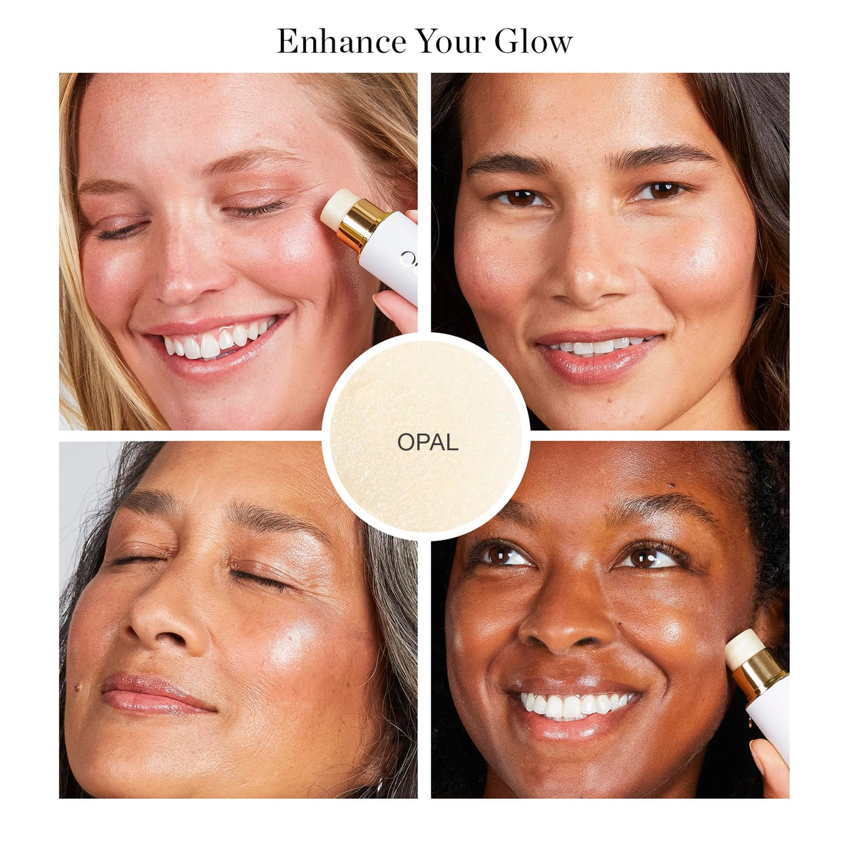 Ogee Sculpted Face Stick Opal swatch on skin