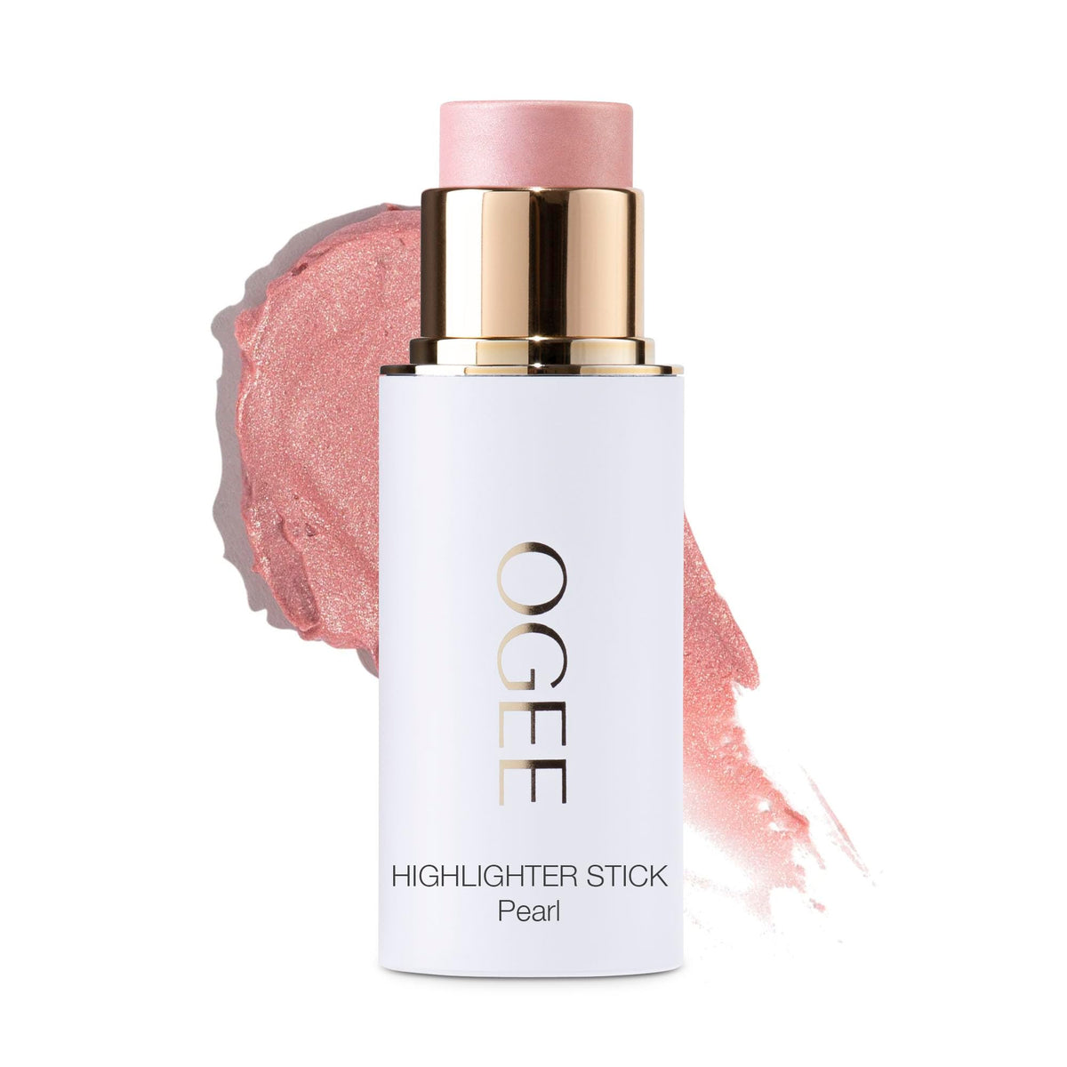 Ogee Sculpted Face Stick Pearl front view