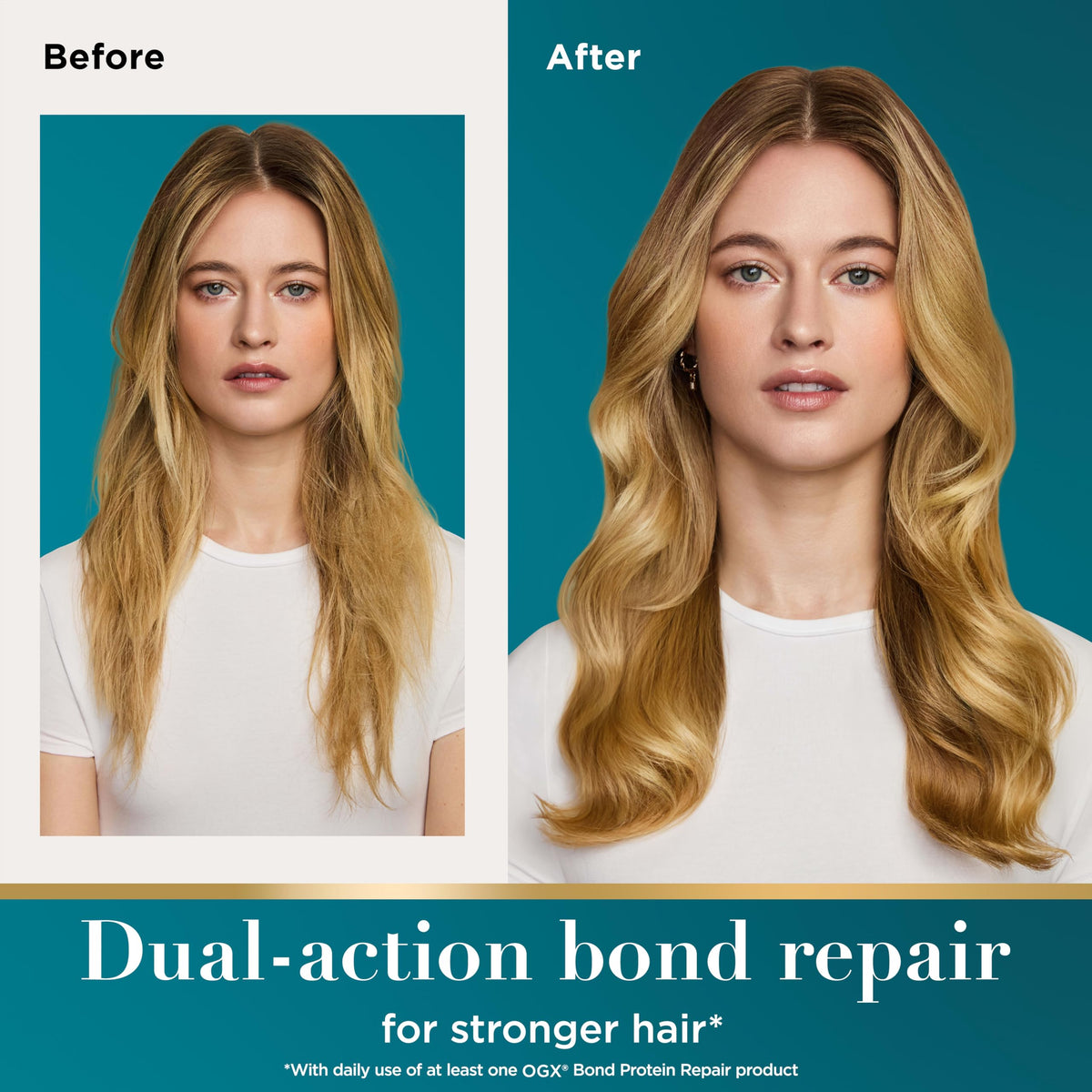OGX Bond Protein Repair Heat Protect Spray 450°F back view