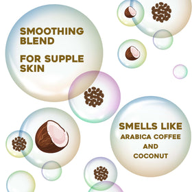 OGX Coconut Coffee Exfoliating Body Scrub application on skin