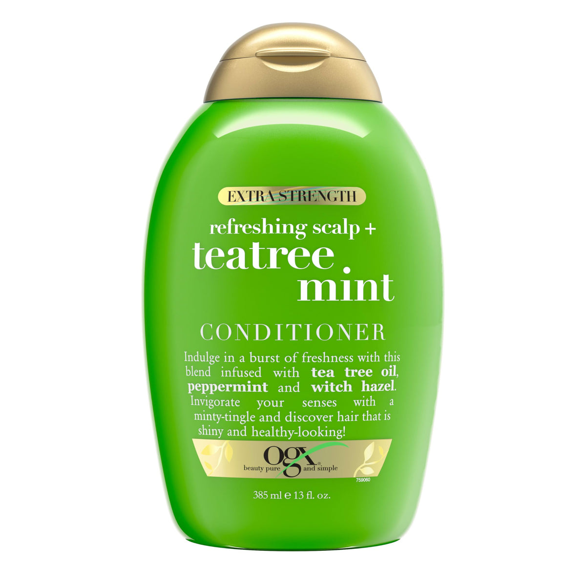 OGX Extra Strength Refreshing Scalp + Teatree Mint Conditioner 13 fl oz front view