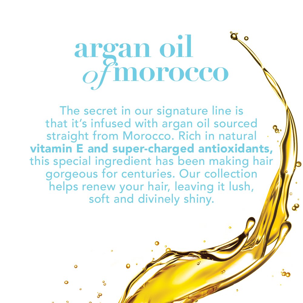 OGX Hydrate & Repair Argan Oil Creamy Hair Butter application on hair