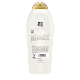 OGX Nourishing + Coconut Milk Conditioner texture on hand
