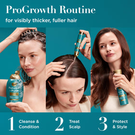 OGX ProGrowth + Peptide Serum Mist packaging details