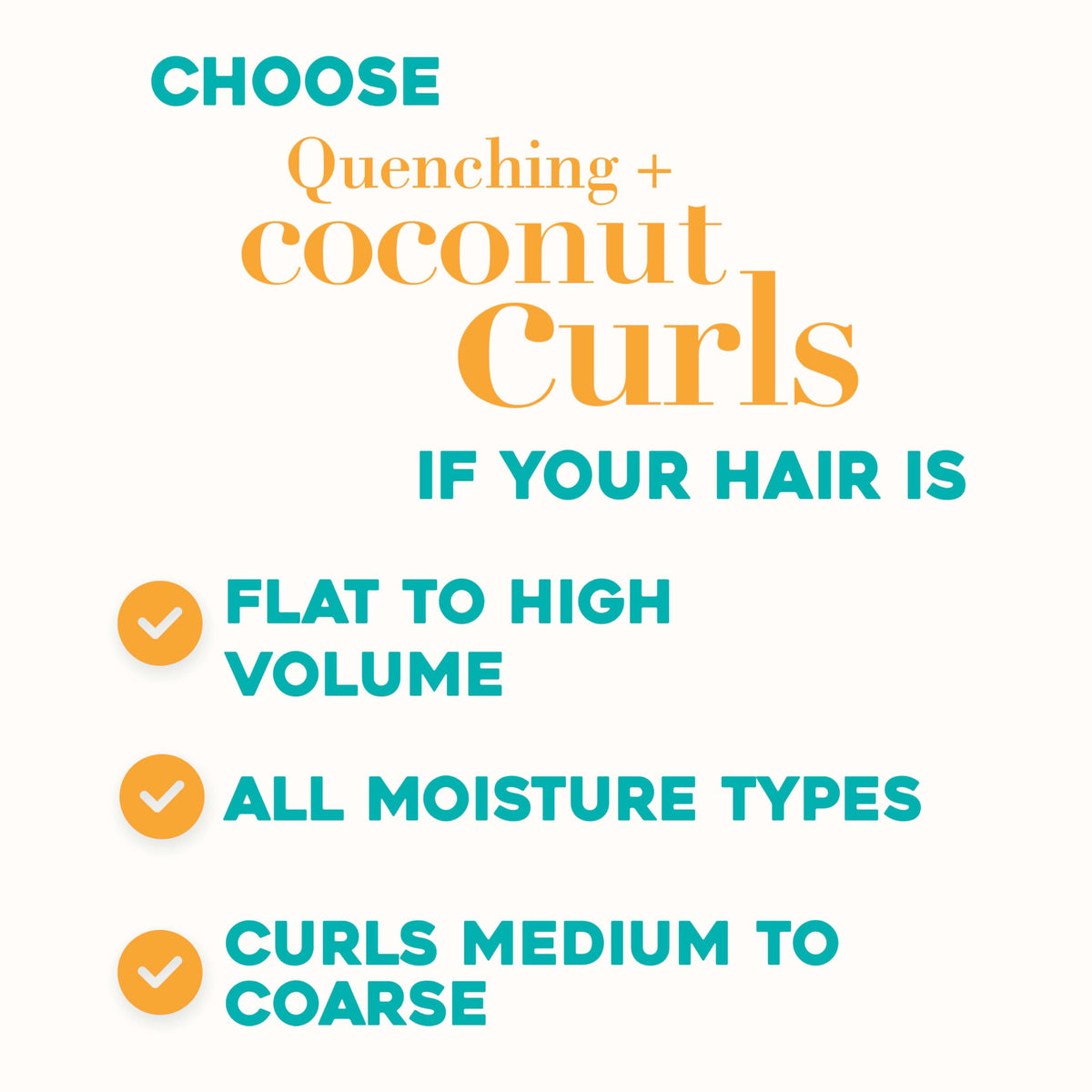 OGX Quenching + Coconut Curls Conditioner 25.4 fl oz back view