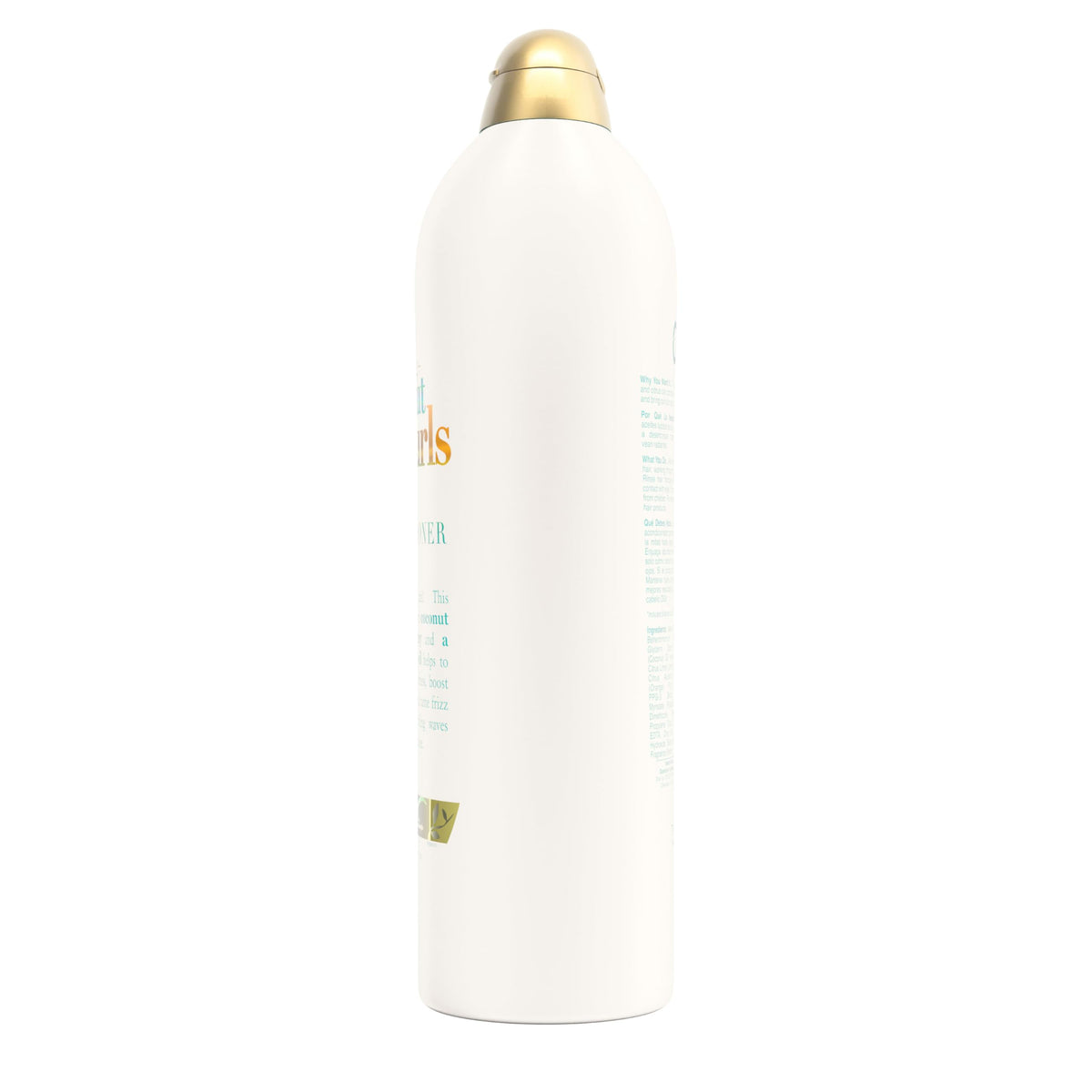 OGX Quenching + Coconut Curls Conditioner packaging details