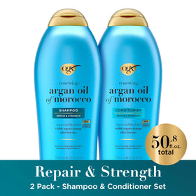OGX Renewing + Argan Oil of Morocco Conditioner front view, 25.4 fl oz