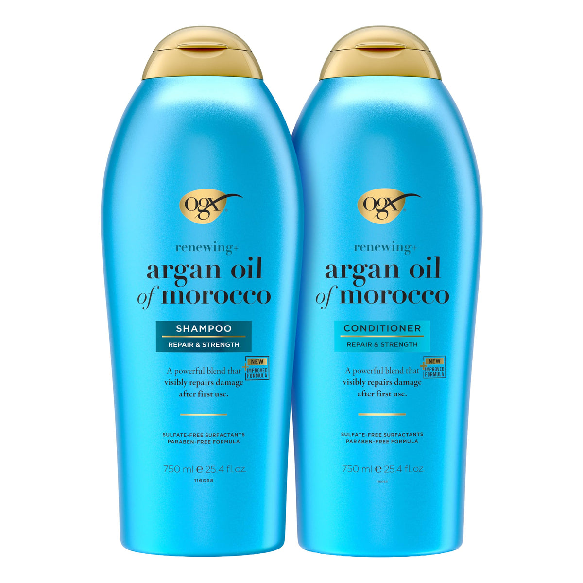 OGX Renewing + Argan Oil of Morocco Shampoo front view, 25.4 fl oz
