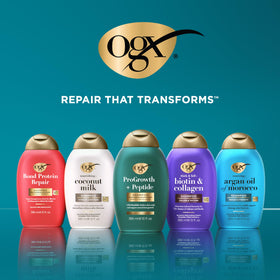 OGX Renewing + Argan Oil product packaging