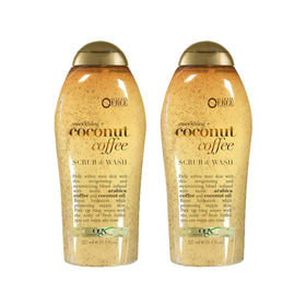 OGX Smoothing Coconut Coffee Exfoliating Body Scrub front view