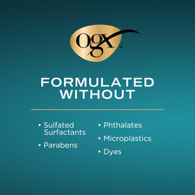 OGX Thick and Full Shampoo and Conditioner set with flowers