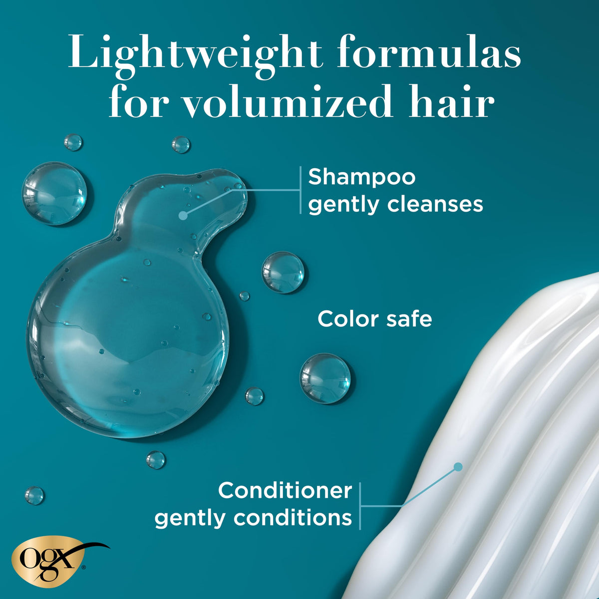 OGX Thick & Full Biotin & Collagen Shampoo and Conditioner set packaging