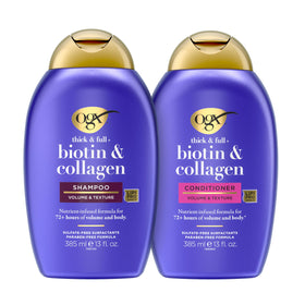 OGX Thick & Full Biotin & Collagen Shampoo front view