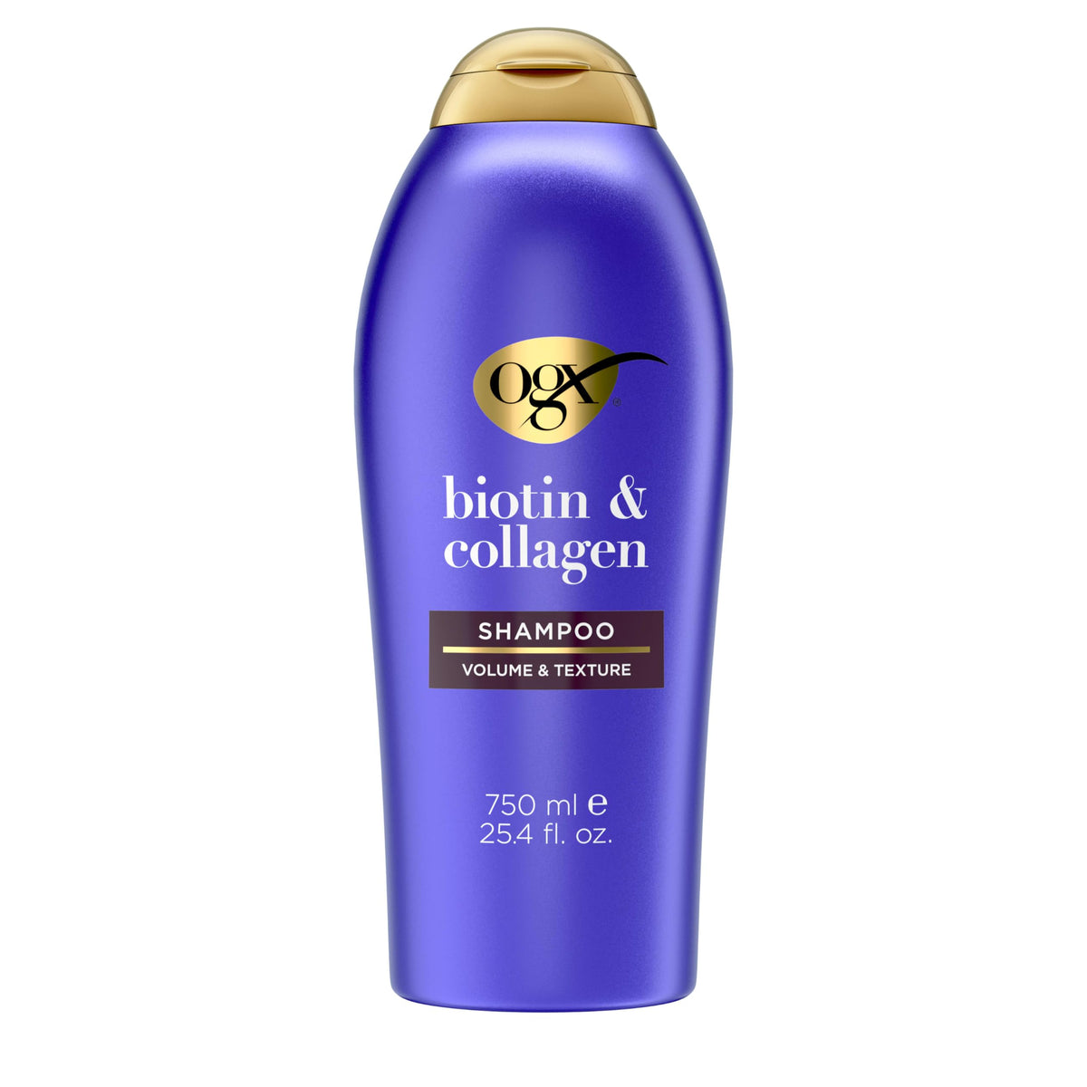 OGX Thick & Full Biotin & Collagen Volumizing Shampoo 25.4 fl oz front view