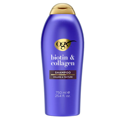 OGX Thick & Full Biotin & Collagen Volumizing Shampoo 25.4 fl oz front view