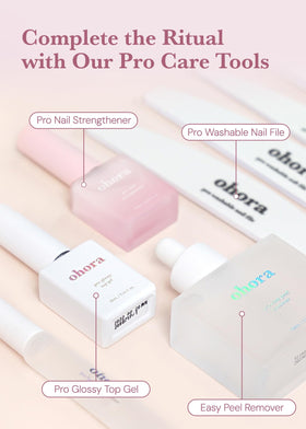 ohora Gel Nail Care nail wraps on beautifully manicured nails